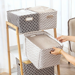 Portable Fabric Storage Box Folding Box Desktop Storage Basket