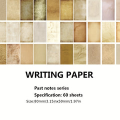 Past Notes Series Journal Diary Paper 60pcs