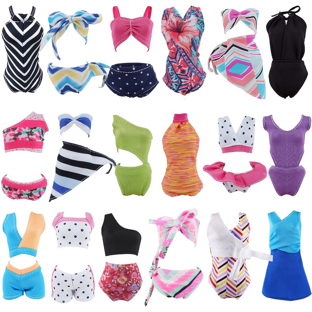 Doll Bikini Swimsuit One Piece Swimwear for 29 Doll