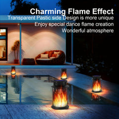 Solar Lanterns Outdoor Hanging Dancing Flame Torch Lights