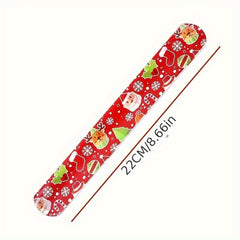Christmas Bracelet Snowman Elk Clap Rings Santa Claus Gift Boys Girls