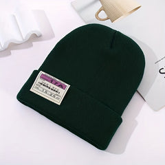 Unisex Couple Beanie Warm Knit Hat Soft Skull Cap Coldproof Beanies