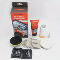 Car Headlight Restoration Kit Lens Cleaning & Polish