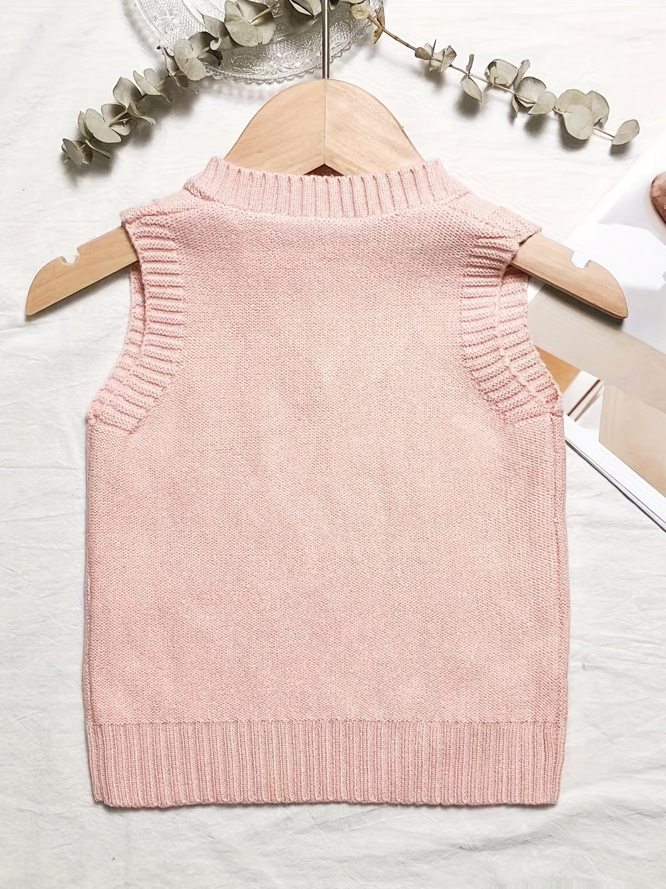 Toddler Baby Girls Knitted Comfy Vest Sleeveless Sweater