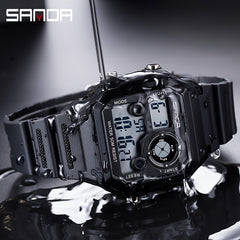 SANDA Boy's Waterproof Sport Timing Watch Gift