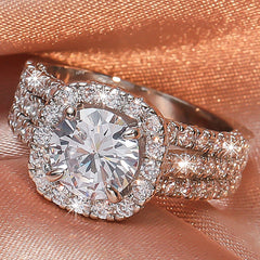 Zircon Women's Wedding Engagement Ring