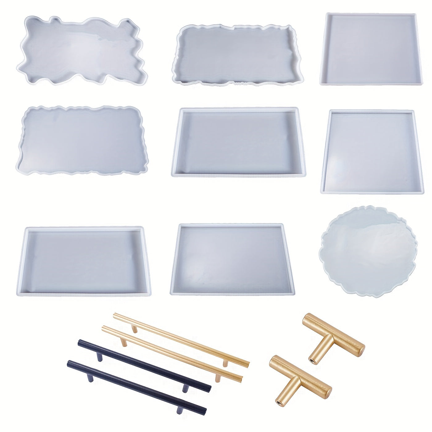 Silicone Tray Molds for Resin Casting - DIY Jewelry Holder and Home Decor