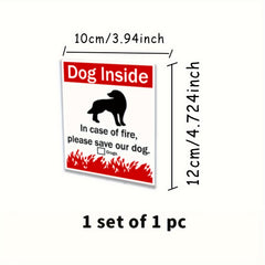 Pet Alarm Window Stickers Waterproof Home Decoration