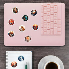 500pcs Fox Stickers Roll Vinyl Foxes Stickers For Water Bottles Laptop