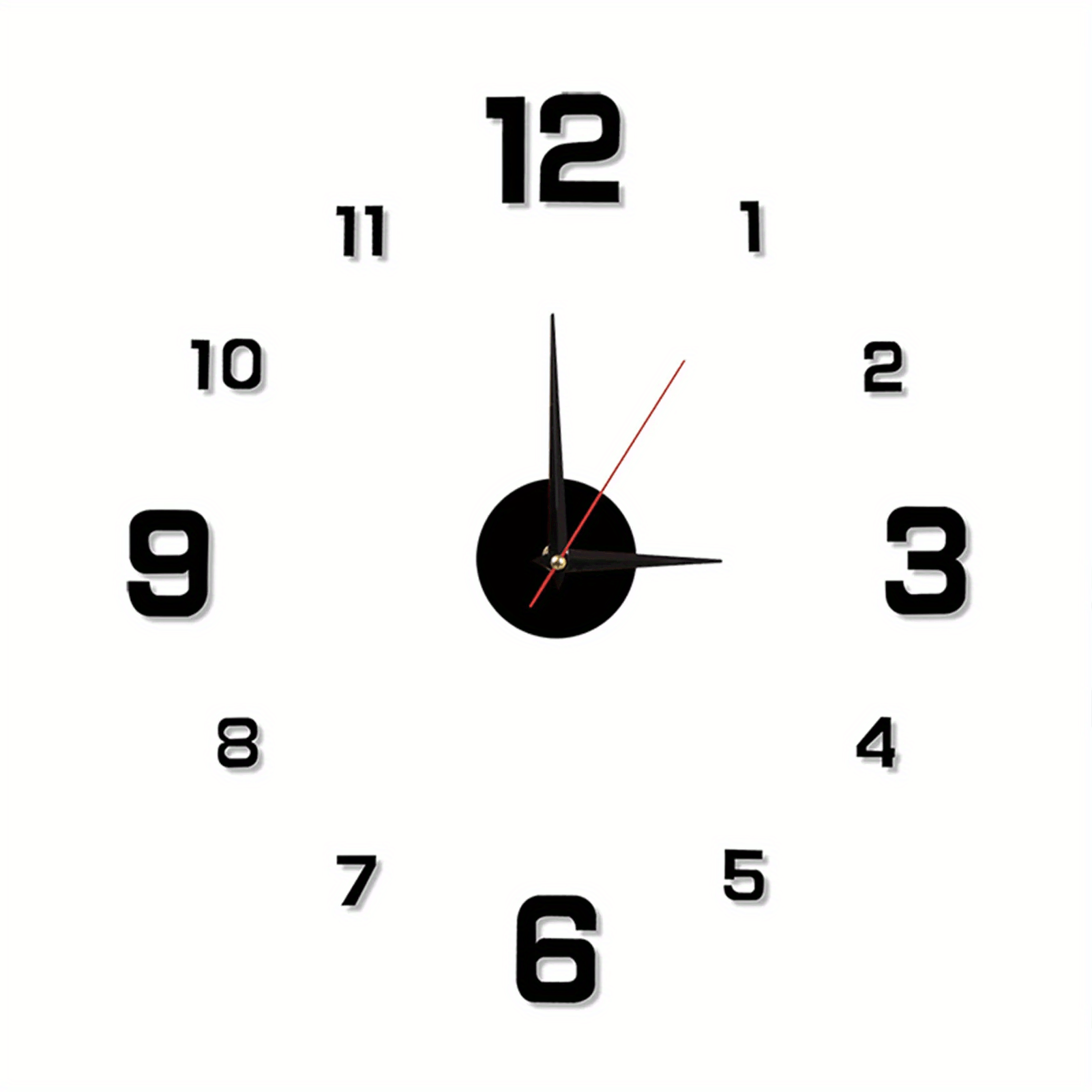 Nordic Luminous Wall Clock Mute Decorative Punch for Living Rooms