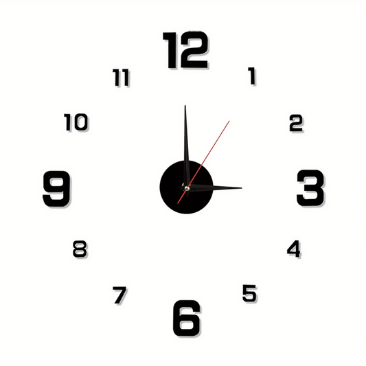 Nordic Luminous Wall Clock Mute Decorative Punch for Living Rooms