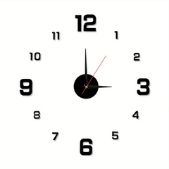 Nordic Luminous Wall Clock Mute Decorative Punch for Living Rooms
