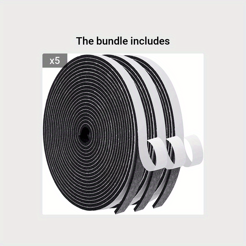 Door Weather Stripping 1/2"X1/8" Window Door Seal Strip 50ft