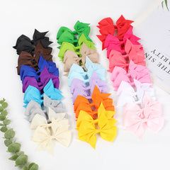 40pcs Colorful Bow Hair Clips Set for Fun and Style