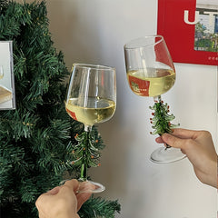 300ML Christmas Tree Goblet Wine Cup Party Supplies Christmas Gift