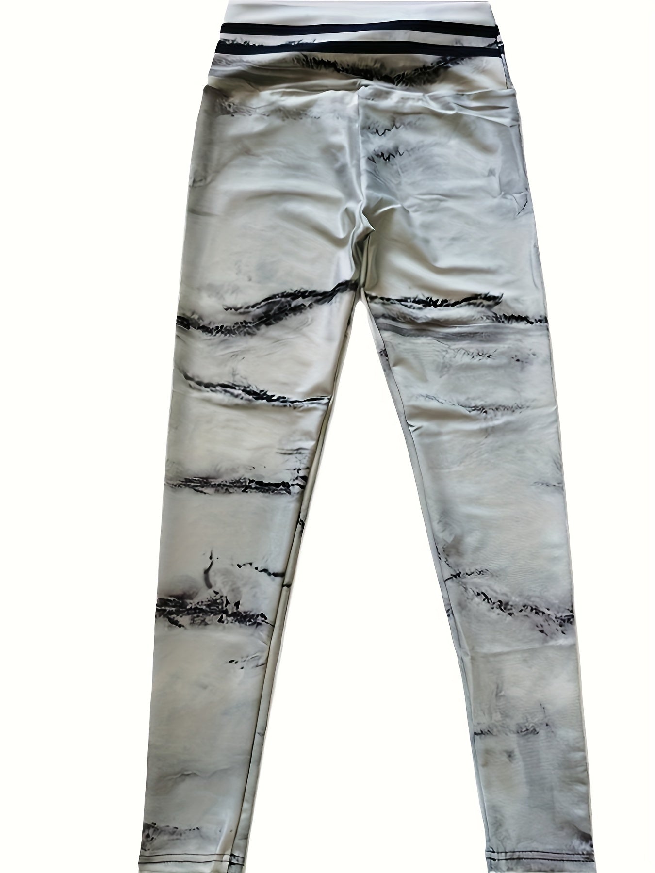 Marble Print Yoga Leggings High Waist Fitness Sports Pants