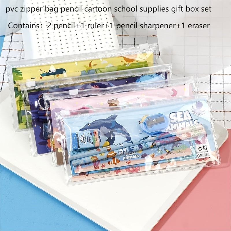 Stationery Gift Set Zipper Bag Pencil