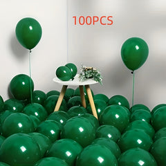 100pcs Dark Green 10 inch Latex Balloons Party Balloon Wreath Accessories