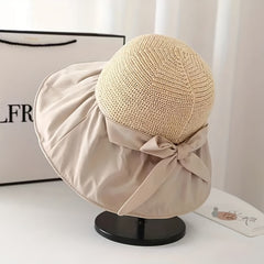 Bow Sunscreen Travel Beach Hat Summer Sun Hats