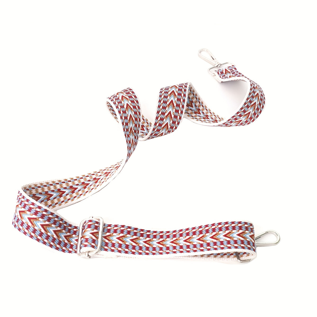 Vintage Geometric Pattern Bag Strap Wide Adjustable Shoulder Bag Strap