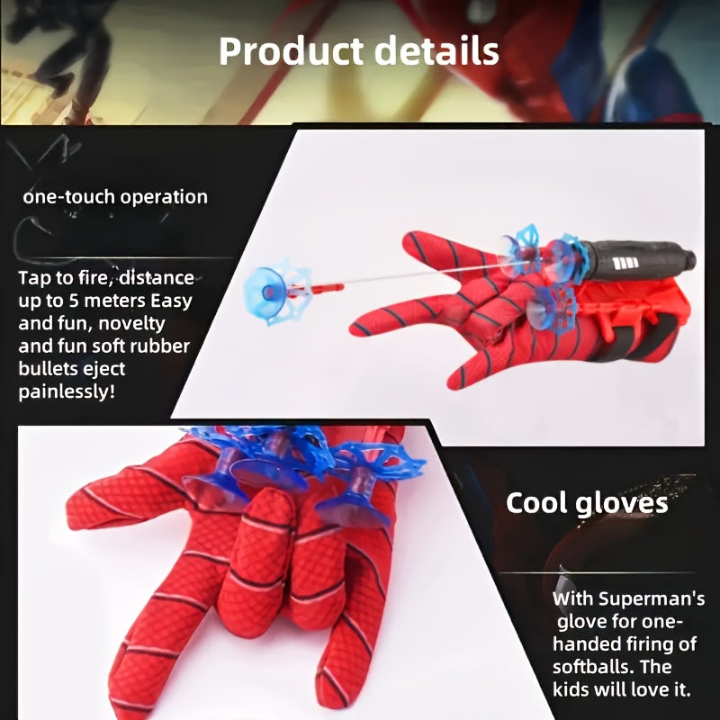 Spider Web Launcher Gloves for Fun Interactive Party Game