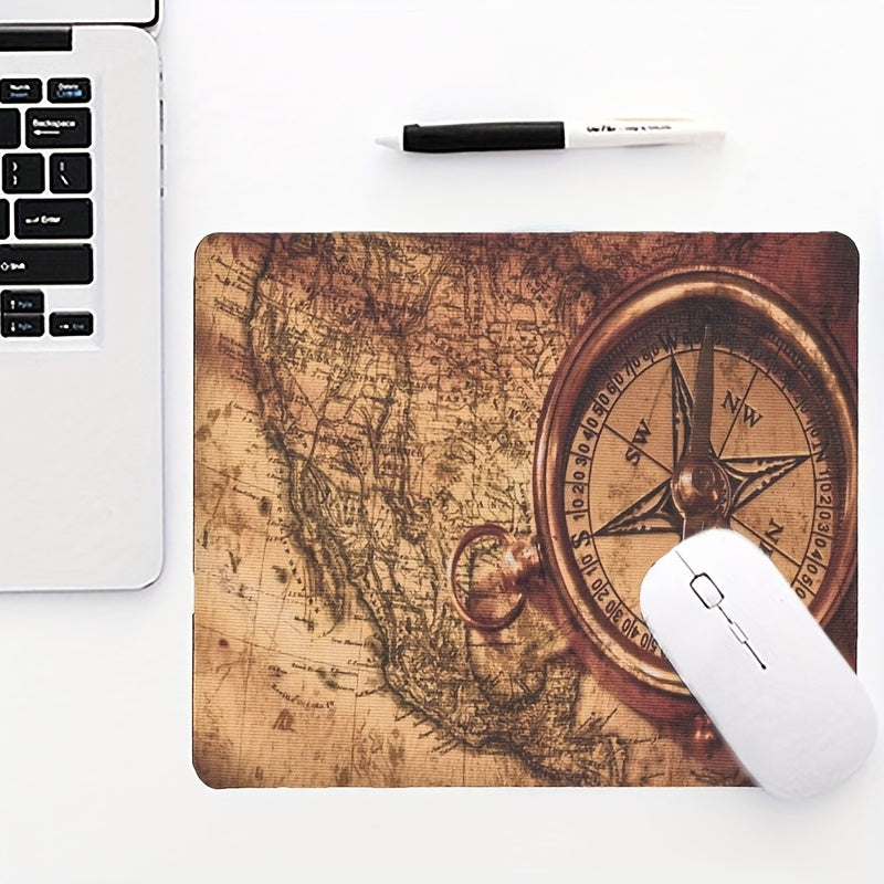 Retro Cloth Surface Mouse Pad Set with Anti-skid Rubber