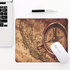 Retro Cloth Surface Mouse Pad Set with Anti-skid Rubber