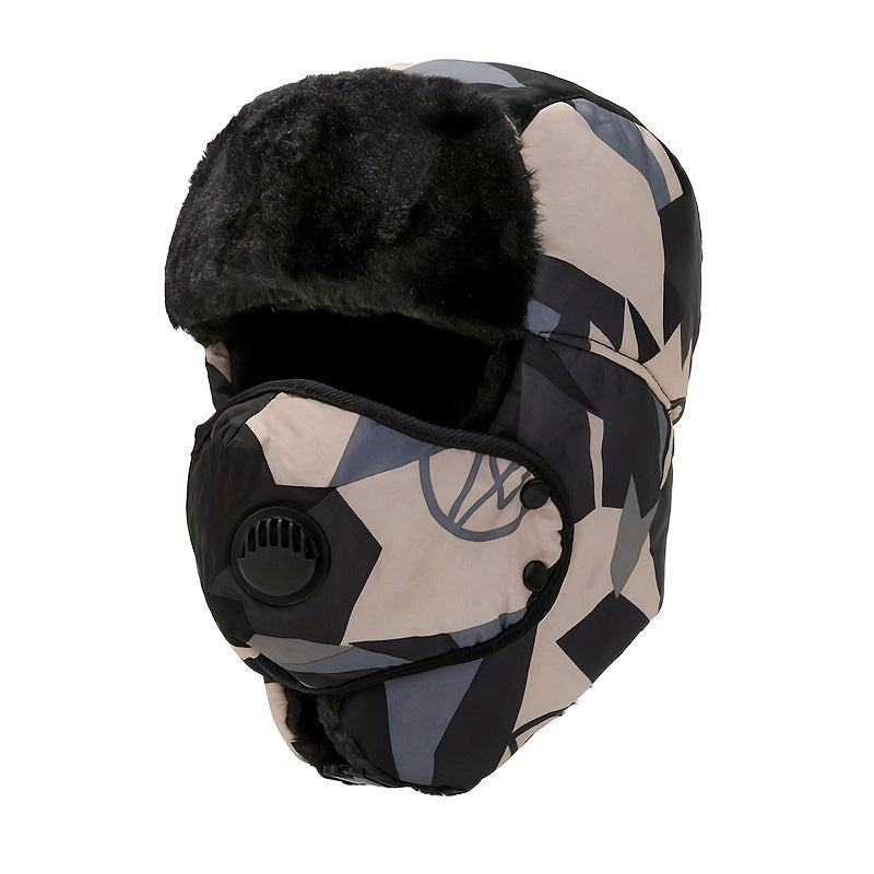 Winter Fishing Hat with Face and Ear Protection