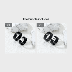 Couple Letter Rings Stainless Steel Punk Accessories Anniversary Gift