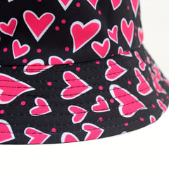 Love Graffiti Fisherman Hat Double-sided Wearing Sun Hat