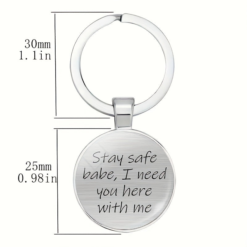 Vintage Boys & Girls Keychain 'I Need You Here With Me'