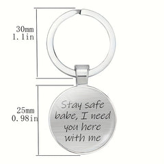 Vintage Boys & Girls Keychain 'I Need You Here With Me'