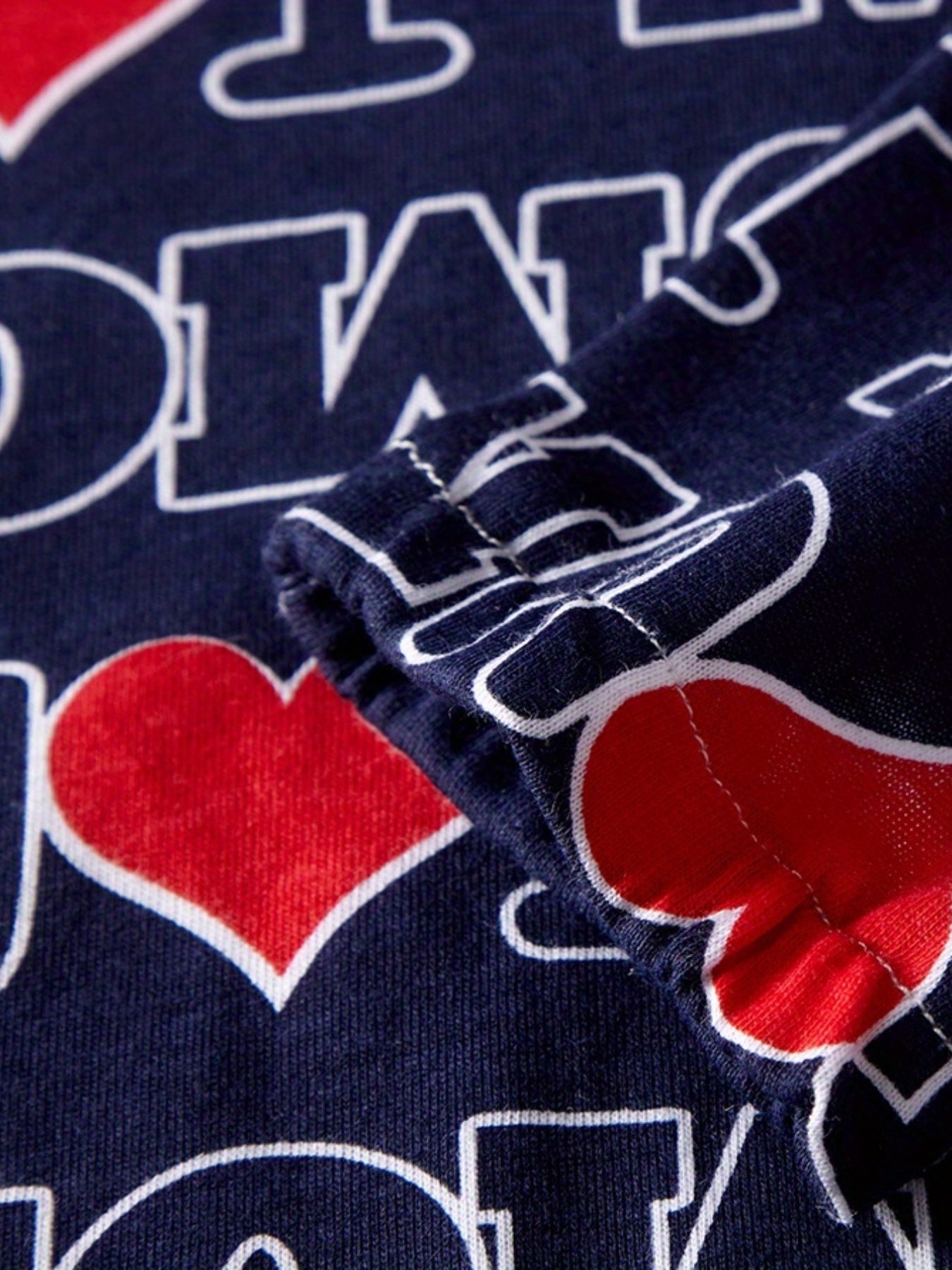 Boys I Love U Mom Pajamas Set Long Sleeves Tops & Bottoms