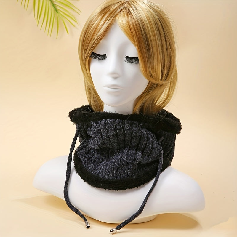 Knitted Plush Balaclava Full Cover Ski Mask Ear Protection