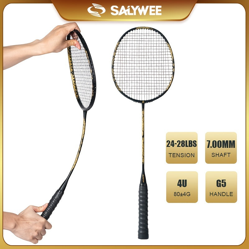 Dragon Pattern Carbon Fiber Badminton Racket 10 89 12 7KG Tens