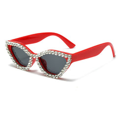 Stylish Women's Punk Sunglasses Cat Eye Sunshade Eyeglasses