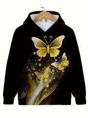 Butterfly Painting Graphic Sweatshirt Kids Hoodie