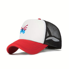 Butterfly Trucker Hat Mesh Baseball Cap Independence Patriotic