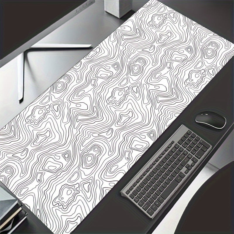 Anime Topographic Map Large Mouse Pad for Gaming PC Laptop