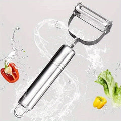Stainless Steel Double Sided Veggie Peeler & Fruit Slicer