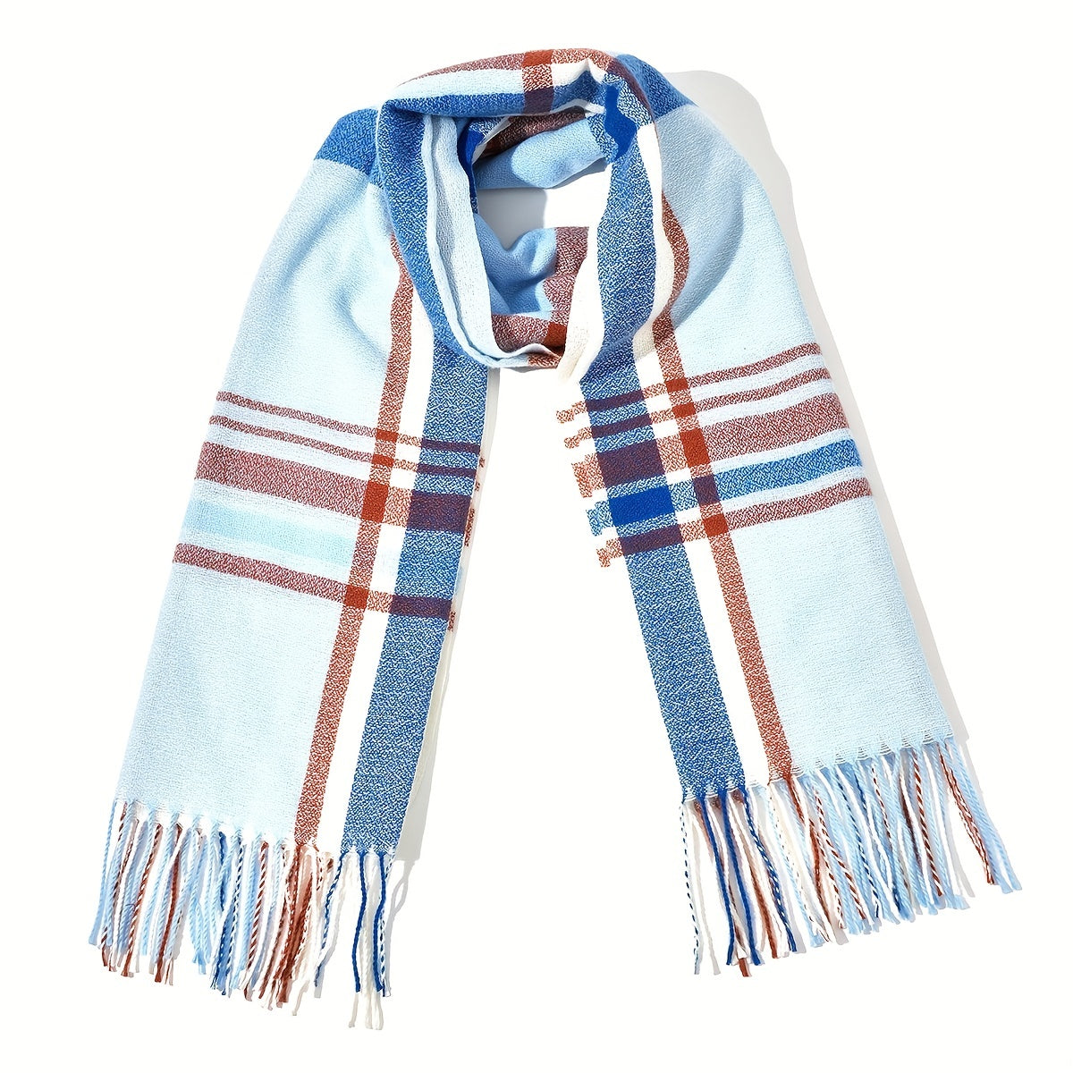 Cashmere Plaid Men's Scarf Wrap Shawl