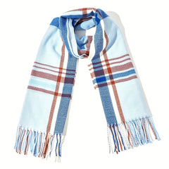 Cashmere Plaid Men's Scarf Wrap Shawl