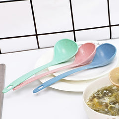 Wheat Straw Soup Spoon Household Long Handle Porridge Spoon