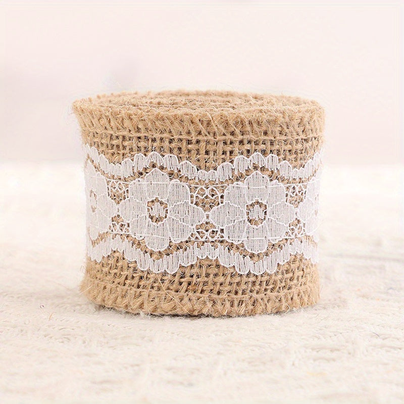 Jute Ribbon Roll Lace Styles Wedding Party Floral Supplies Gift Wrapping 2m