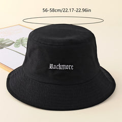 Embroidery Bucket Hat Sunscreen Fisherm