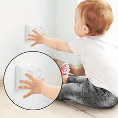30pcs Baby Socket Protection Child Lock Glue-On Safety Sockets