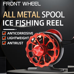 Ice Fishing Wheel Full Metal Line Cup Raft Fishing Wheel
