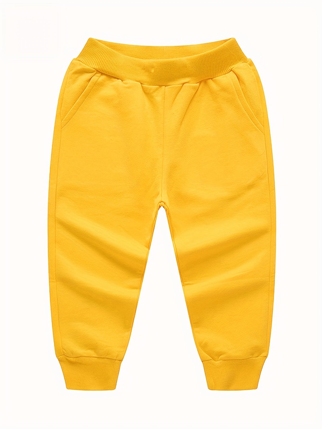Boys Active Cotton Sweatpants Elastic Waist Sports Pants
