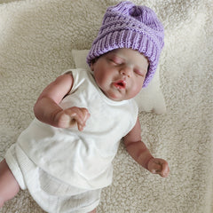 19 Inch Soft Body Reborn Sleeping Baby Doll With 3D Skin