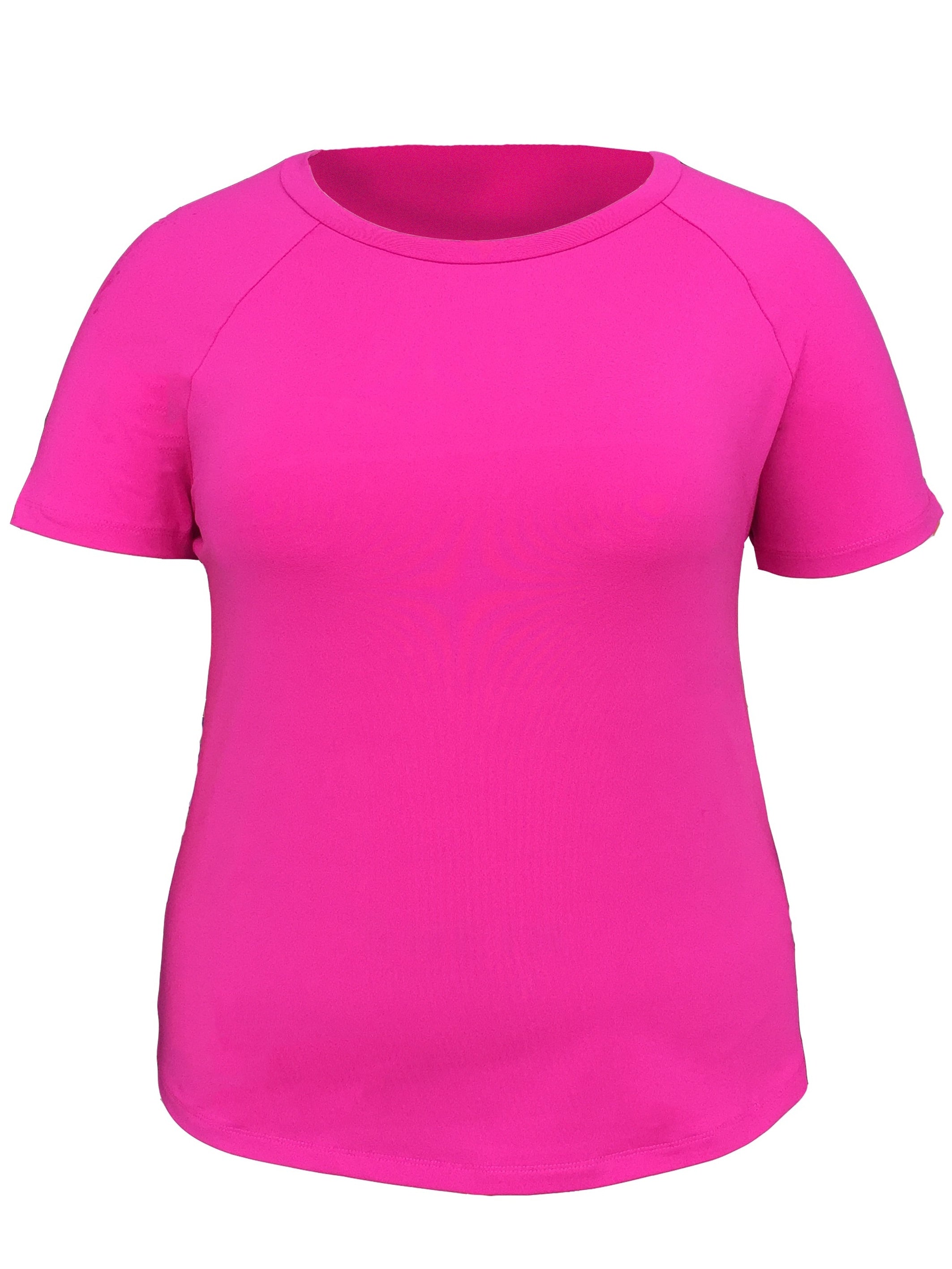 Short Sleeve Sports Top Crew Neck Stretch T shirt